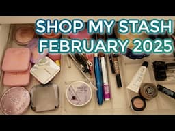 SHOP MY STASH FEBRUARY 2025 // Mini reviews & selecting new makeup for my everyday makeup drawer