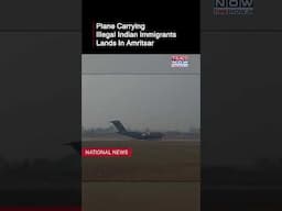 Plane Carrying Illegal Indian Immigrants Lands In Amritsar | Trump Immigration crackdown #shorts