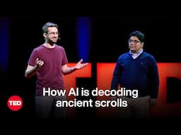 How AI Is Decoding Ancient Scrolls | Julian Schilliger and Youssef Nader | TED