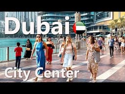 Dubai 4K🇦🇪 Burj Khalifa, City Center Walk