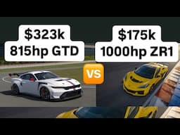 MELTDOWN! C8 ZR1 is $200k Cheaper than Mustang GTD!