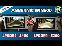 Anbernic Win600 | LPDDR4 2400 vs 3200 RAM Test!