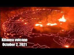 Timelapse of the new summit eruption on Kīlauea volcano, Oct 2, 2021