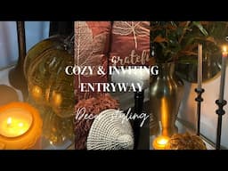 NEW* FALL COZY & INVITING ENTRYWAY DECORATING IDEAS #entryway #fall