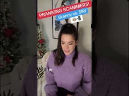 Scammer Prank!!  Granny & Siri drive him NUTS 🤣 #irlrosie #funny