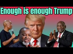 South African leaders react Angry at Donald Trump.  Afriforum, Land expropriation ACT.