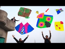 5 Small Kite Catch Tree & Big Kite Caught Nasir | Big Kite Cutting