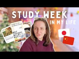 Studying Japanese, Chinese and Linguistics On My Own For a Week 🎄 // December Study Vlog