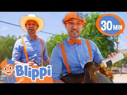 Blippi Feeds A Baby Goat | BEST OF BLIPPI TOYS | Educational Videos for Kids