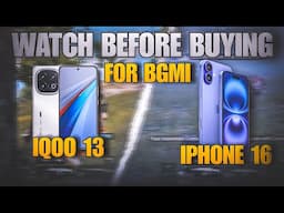 IQOO 13 VS I PHONE 16😱🔥|| 120 FPS VS 60 FPS || BETTER THAN I PHONE??