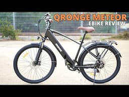 Qronge Meteor Men's Ebike Test Ride & Review - $200 + 4% Off Promo Code