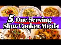 5 Easy One Person Slow Cooker Meals For A Mini 1.5 Quart Crock Pot | Pantry Cooking