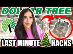 *LAST MINUTE* Dollar Tree Hacks! | Quick & Easy ideas to save you time this New Year! 🎄