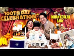 Our baby’s 100 day Celebration | My Korean In laws & relatives came to our house | first Party