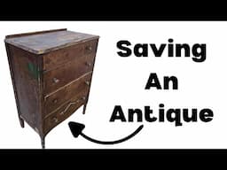 Saving Damaged Antique Furniture | Did I Ruin This????