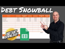 Debt Snowball Spreadsheet | Instant Download | Excel AND Google Sheets