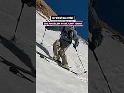 Steep Skiing - why 90 degree jump turns are smoother than 180. #skiingtips #skiing #ski