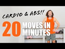 20 Moves in 20 Minutes!! CARDIO & ABS Workout | Joe Wicks Workouts