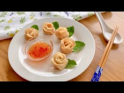 Fried Spring Rolls GOLDEN ROSES | 金玫瑰炸春卷 ( 2 Options #DeepFrying #AirFryer)