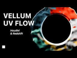 [Preview] Vellum Fluid UV Flow - Houdini & Redshift Tutorial