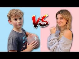 Boy vs Girl Trick Shot Battle!