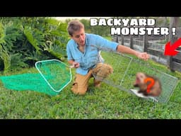 I TRAPPED THE MONSTER IN MY BACKYARD !