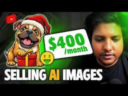 $400 per month 🤑 Secret of selling ai generated graphics