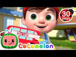 Bus on the London Bridge | CoComelon Nursery Rhymes & Kids Songs