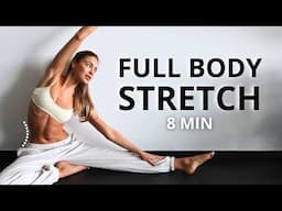 8 MIN. FULL BODY STRETCH ROUTINE to Reduce Soreness & Recover Fast