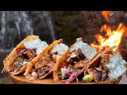 OUTDOOR FİSH TACOS MADE LİKE YOU'VE NEVER SEEN BEFORE - ASMR RELAXİNG COOKİNG