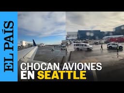 AVIÓN DE JAPAN AIRLINES choca contra AVIÓN DE DELTA  estacionado en Seattle | EL PAÍS