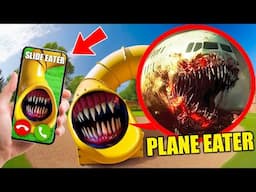 if you see PLANE EATER & SLIDE EATER at haunted playground, RUN AWAY FAST!!