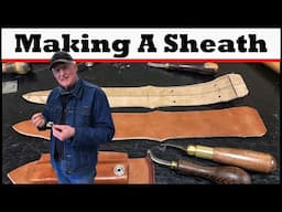 Leather Knife Sheath Making - Leather Working Tutorial by Bruce Cheaney