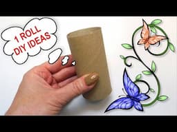 Easy DIY Ideas from One Toilet Paper Roll 🧻 Quick Reuse Crafts ♻️ Handmade Home Decoration