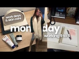 monday vlog: talking skincare at 30s, office job 9 to 5, back pain