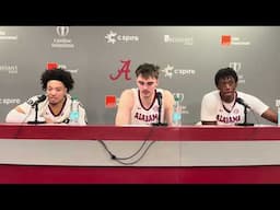 Mark Sears, Grant Nelson, Aiden Sherrell recap win over Georgia | Alabama Basketball