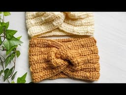 Crochet Faux Cable Headband Ear warmer Tutorial