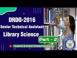 Librarian, Senior Technical Assistant Question Paper DRDO (Part 2)