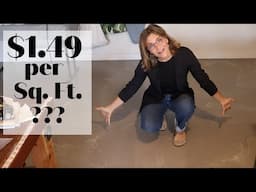 How I poured self leveling cement(underlayment) flooring my sewing room, and a few things I learned.