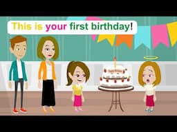 The birthday of Ella's sister - Funny English Animated Story - Ella English