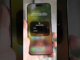 iOS 18 hidden screen recording feature 🔥 #iphonetips #iostips #iosscreenrecord