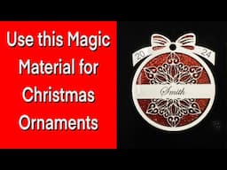 Create STUNNING Christmas Ornaments with THIS Magic Material!