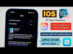 iOS 18.3 Officially Released Apple Store App in India | Issues with AI |  New Bug fixes in Telugu