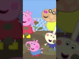 Daddy Pig's Big Puddle Jump #PeppaPig #Shorts