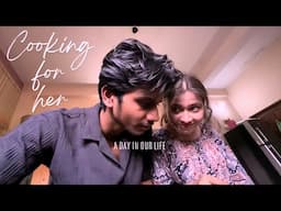 Cooking for her firt time 😍❤️ || COUPLE VLOGS 🥰