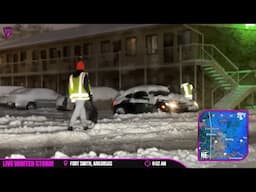 Rare Winter Storm Strikes Arkansas - Helping Stranded Motorists - Live As It Happened 1/10/25