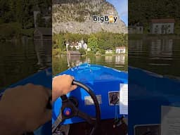 Boating on Lake Hallstatt is 👌 👍 😍!