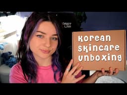 ASMR Unboxing Korean Skincare Package ~ Soft Spoken, Tapping, Sleepy Sounds