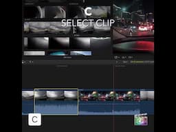 Final Cut Pro Shortcut | C | Select Clip