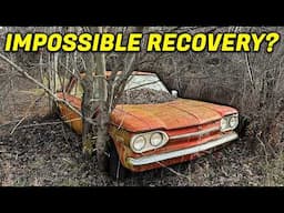 Impossible Recovery: Chevrolet Corvair IMPRISONED In Trees For 46 Years! | Can We Save It?